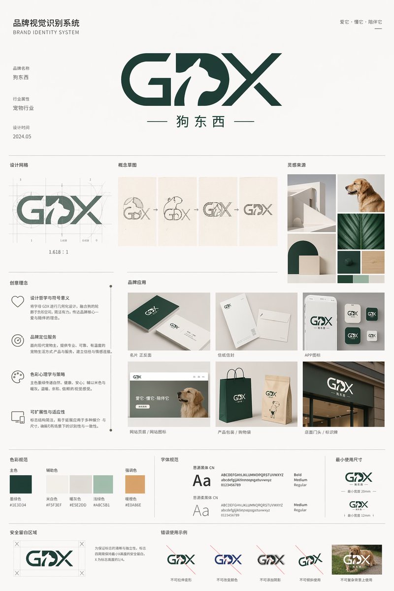 Brand Identity System Board