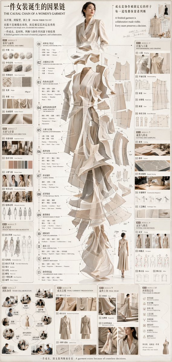 Fashion Design Process Infographic