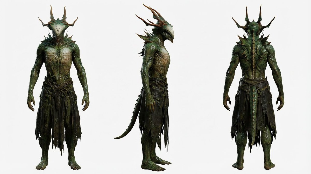 Basic Three-View Character Sheet