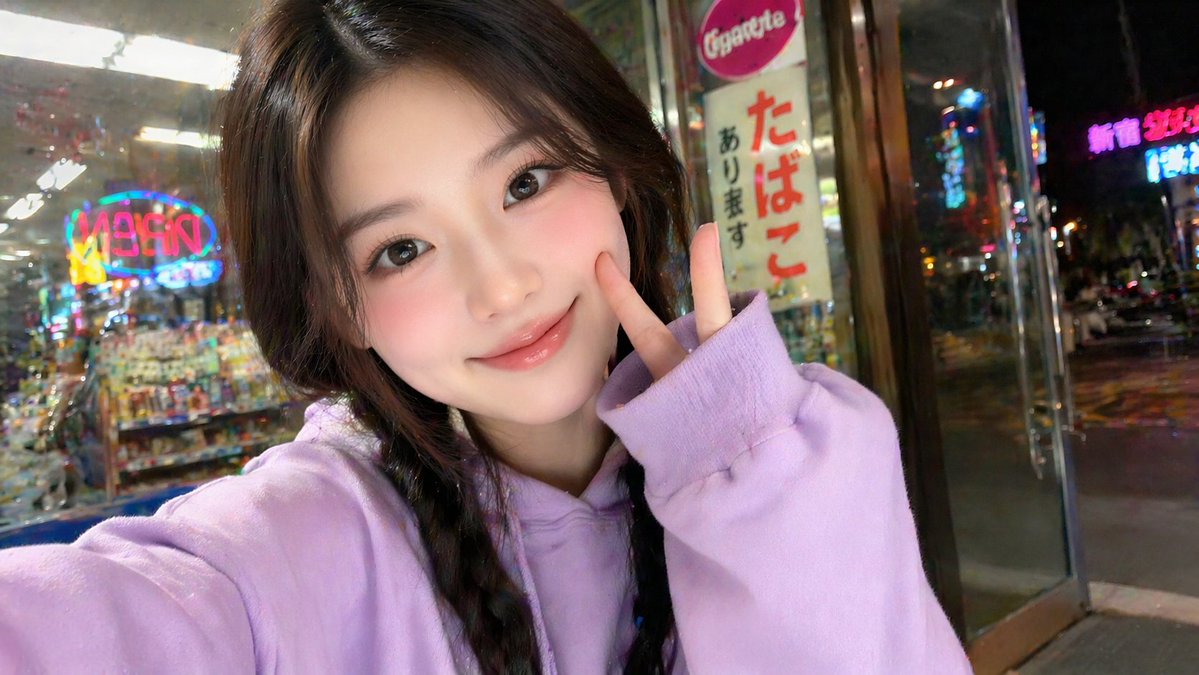 Profile / Avatar - East Asian Girl Influencer Portrait