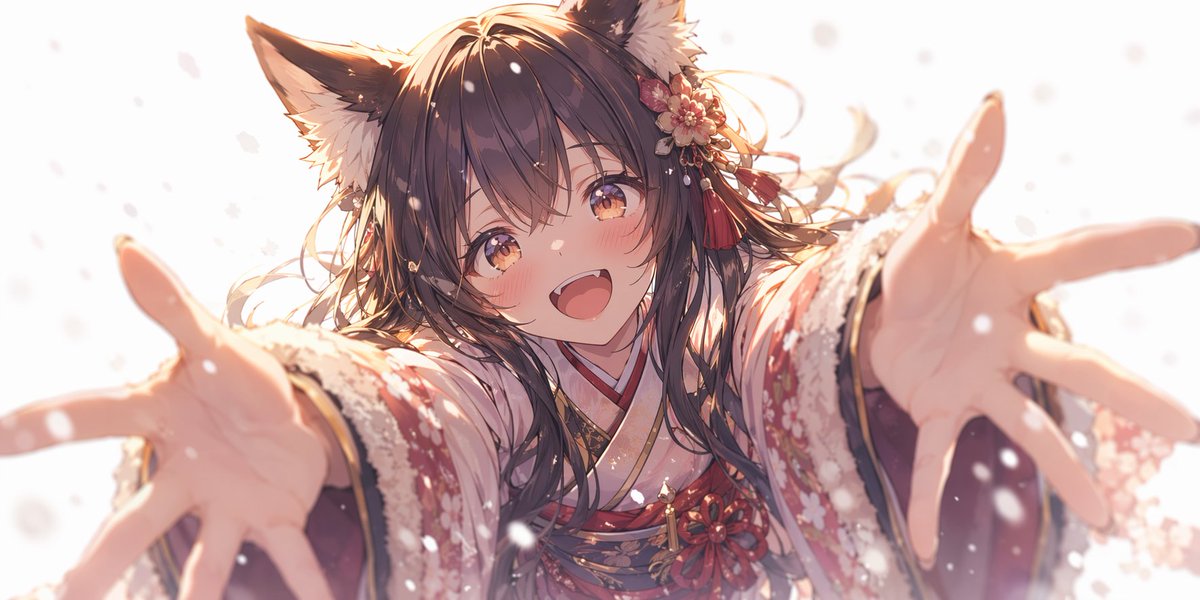 Profile / Avatar - Anime Fox Girl Reaching for a Hug