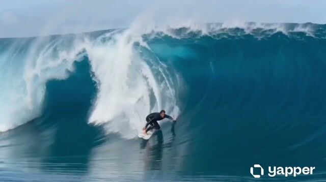 Cinematic Surfer Slow-Motion Barrel